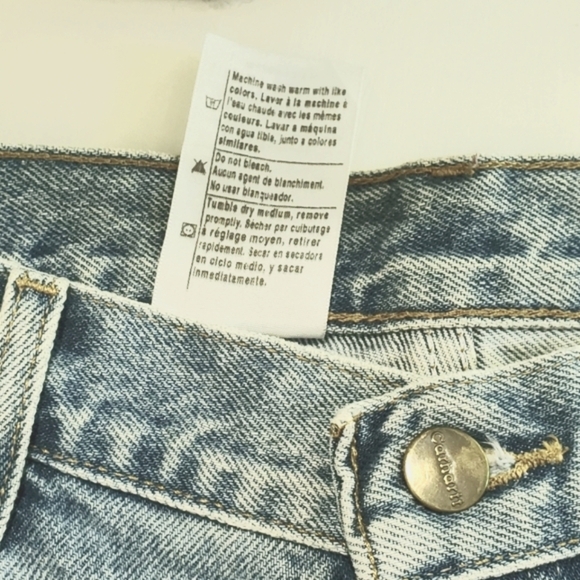 VINTAGE Carhartt Relaxed Fit Light Wash Denim Workwear Pants Size 36x30 USA - Picture 5 of 6